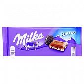 Шоколад молочный Milka Oreo с печеньем 100г